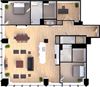 Penthouse Suite Style PH-C - 3D Floor Plan Penthouse Suite Style PH-C - 3D Floor Plan at Residences at 55, Cleveland, OH