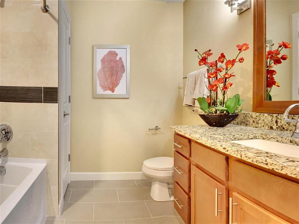 Large Soaking Tub In Bathroom at Residences At 1717, Cleveland, Ohio