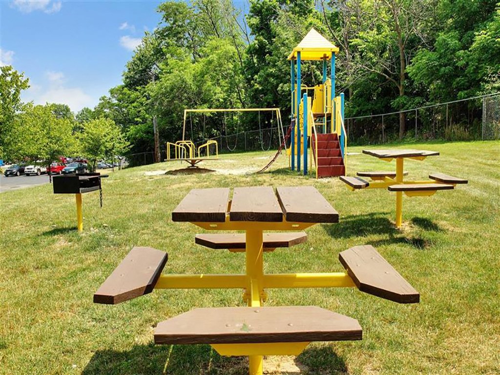 Picnic Area and Playground Picnic Area and Playground at Summerwood Commons Apartments in Euclid, OH