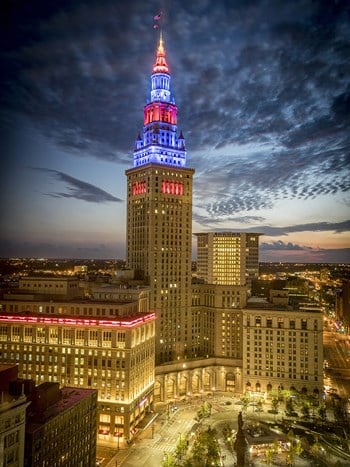 Lights at Night Lights at Night at The Terminal Tower Residences, Cleveland, 44113 - Photo Gallery 2