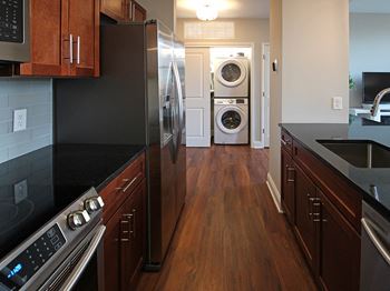 Cherry Finish Cabinets at The Terminal Tower Residences, Ohio