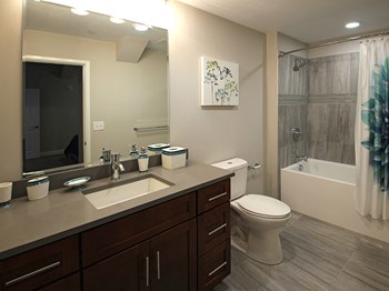 Second Bathroom at The Terminal Tower Residences, Cleveland, OH, 44113 - Photo Gallery 27