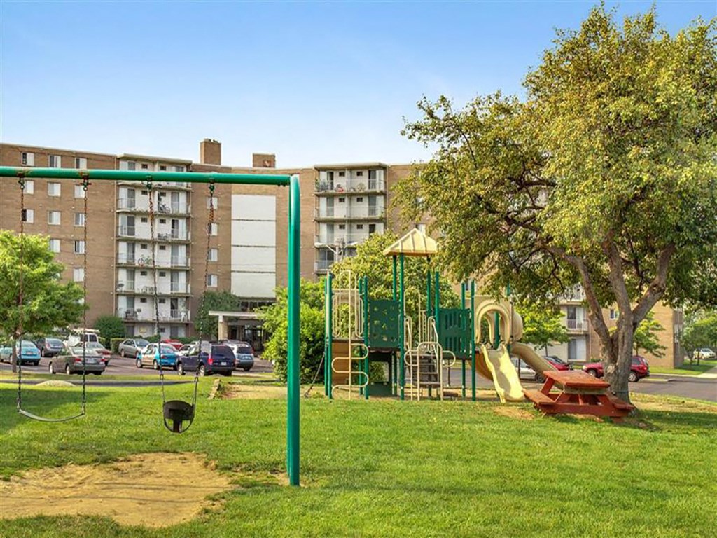 Outdoor Play Area at Trinity Towers, Ohio