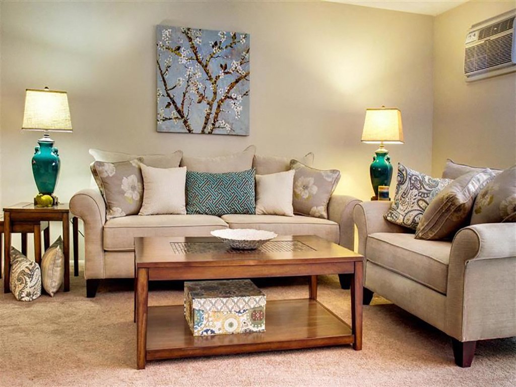 Spacious Living Room at Trinity Towers, Bedford Heights, OH