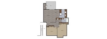 Two Bedroom Floorplan at St. Charles Oaks Apartments, Thousand Oaks, CA, 91360