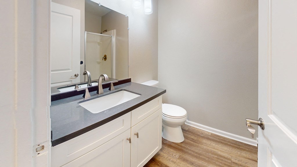 a bathroom with a sink and a toilet