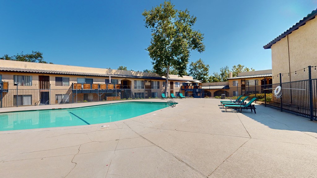 the swimming pool at our hotel