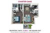 1 bedroom 1 bathroom floor plan 1 bedroom 1 bathroom floor plan at Charter Oaks Apartments, Thousand Oaks, CA
