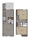 Two Bedroom Townhome Plan D Floorplan Two Bedroom Townhome Plan D Floorplan at St. Charles Oaks Apartments, Thousand Oaks, 91360