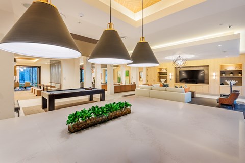 Resident Clubhouse with Smart TV Lounge and Billiards