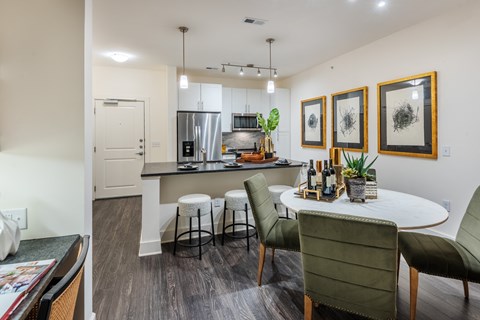 Wood-Style Flooring In Living and Dining Areas