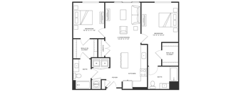 Channel House 2BR Floorplan - Aylesbury