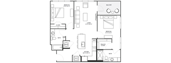 Platform Two Bedroom Floorplan - Berkshire Flyer