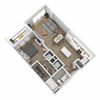 Carvins Cove - Park Central 1BR Floorplan