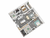 Claremont - Park Central 2BR Floorplan