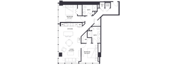 The Eastern 2BR Floorplan - Campbell