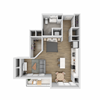 Forest Park - Park Central Studio Floorplan