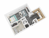 Galveston - Park Central Studio Floorplan