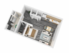 Gateway - Park Central Studio Floorplan