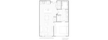 Lake Boone 1BR floor plan