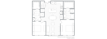 Lake Boone 2BR floor plan