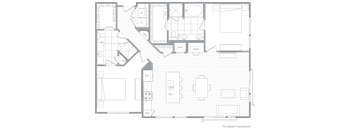 Lake Boone 2BR floor plan