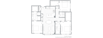 Lake Boone 3BR floor plan