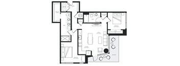 a blueprint of a floor plan of a house