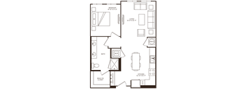 an illustration of a floor plan of a house with windows