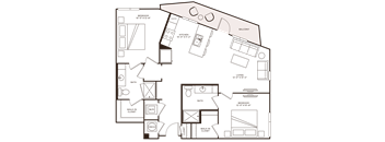 a black and white illustration of a house with a floor plan and diagrams