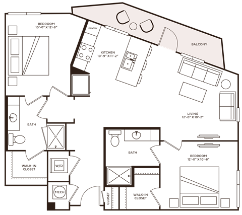 a black and white illustration of a house with a floor plan and diagrams