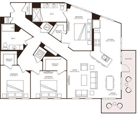 1021 S. Saunders St. Studio-3 Beds Apartment for Rent - Photo Gallery 45