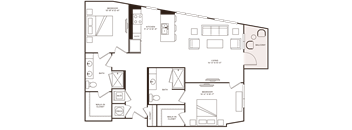 the floor plan of the house is shown on a black
