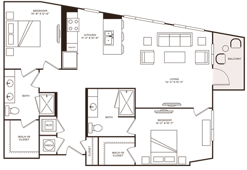 the floor plan of the house is shown on a black
