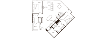 a diagram of a floor plan of a house