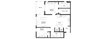 two-bedroom floorplan