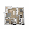 Torrey Pines - Park Central 2BR Floorplan