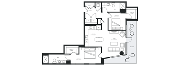 a blueprint of a floor plan of a house