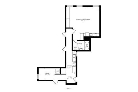 220 Grand Ave Studio Fl Plan