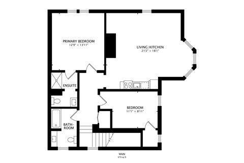 Niles Station 2BR Fl Plan