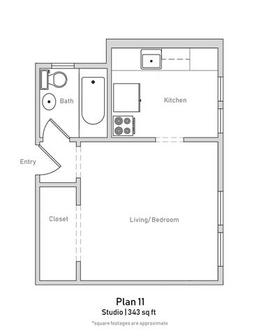 Studio - Plan 11