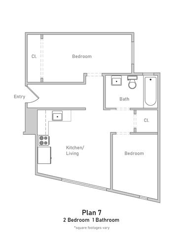 Junior 2 Bedroom - Plan 7