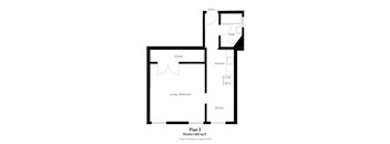 Floor Plan 3 Studio 1BA