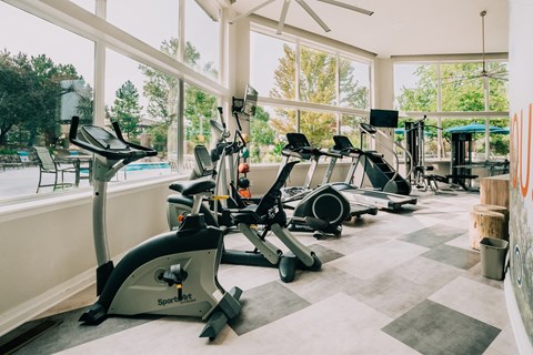 Fitness center at Bridgwater, Greenwood Village, Colorado