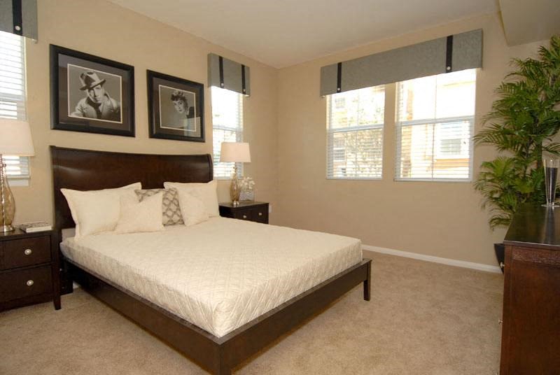 bedroom with windows