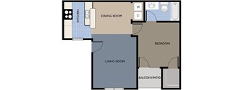 1 bedroom floor plan image