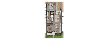 a floor plan of a house with an open floor plan