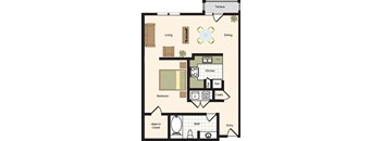 1A - 1 bed 1 bath