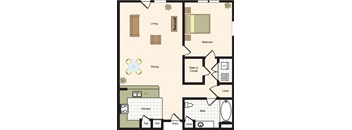 1B - 1 bed 1 bath