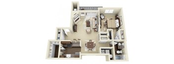 1 bed 1 bath 775 sqft